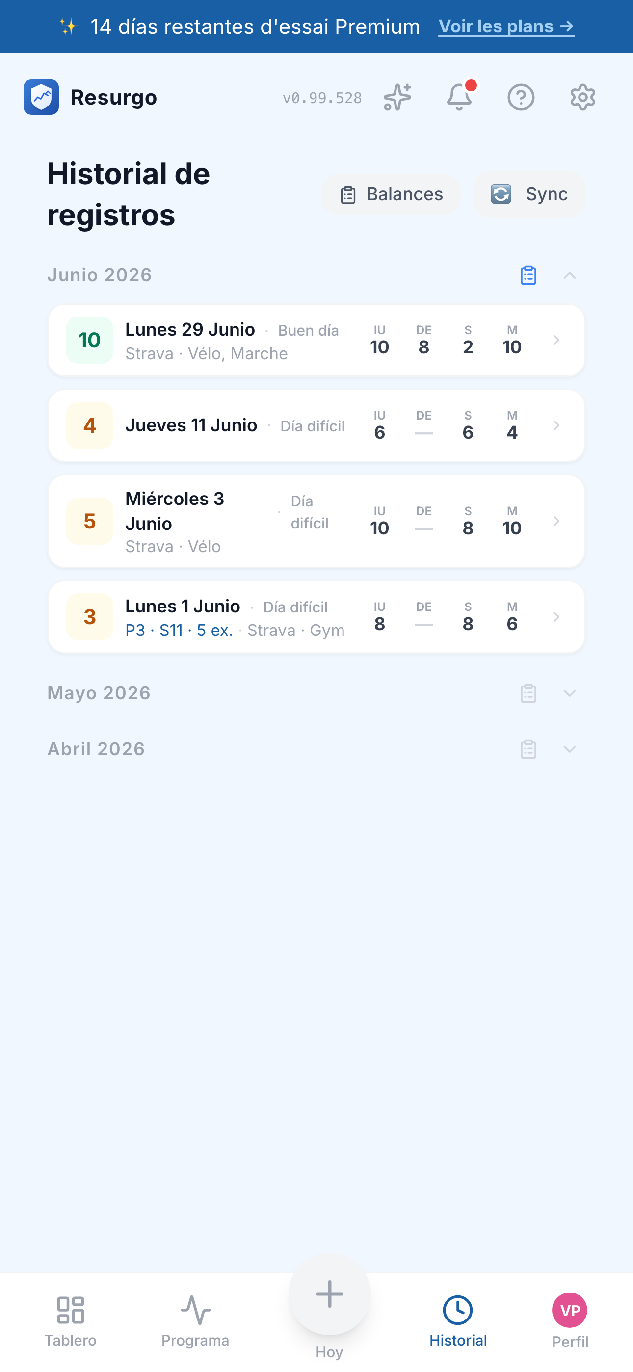 Historial