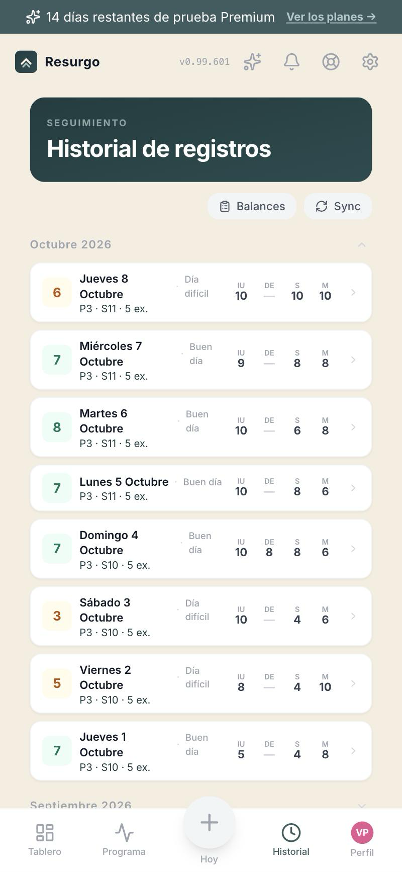 Historial