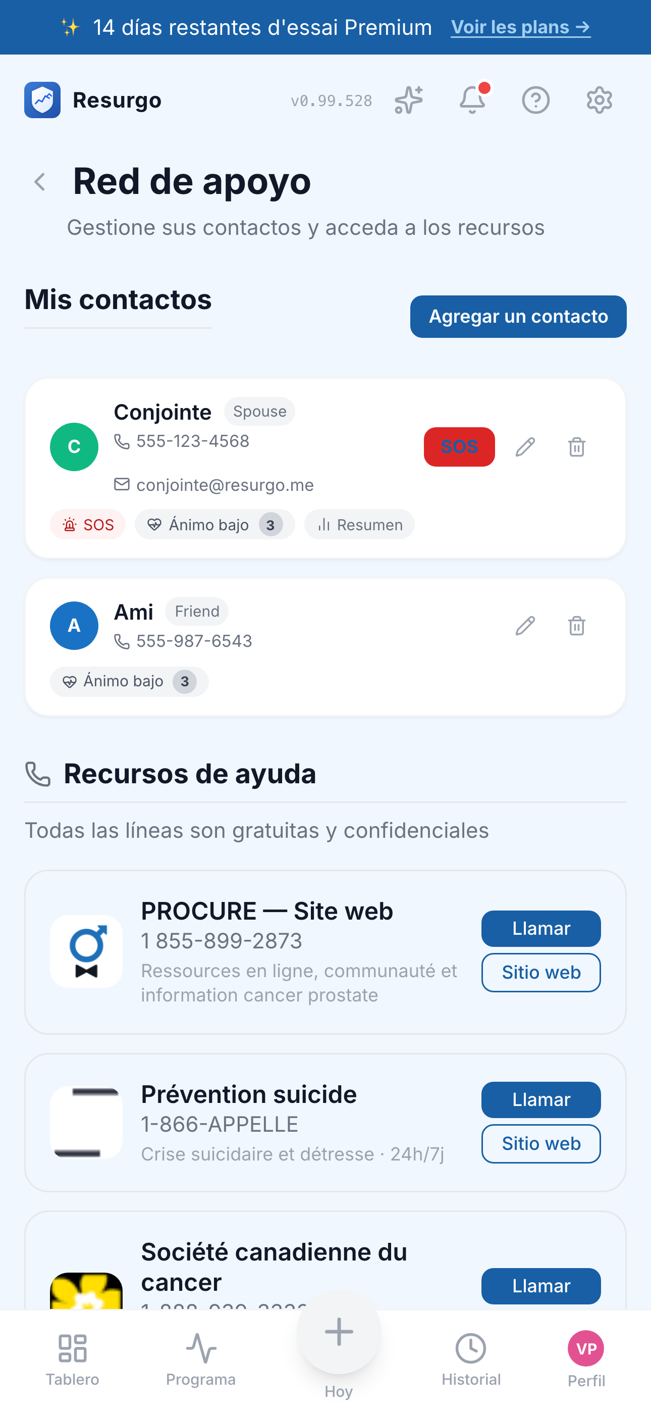 Red de apoyo