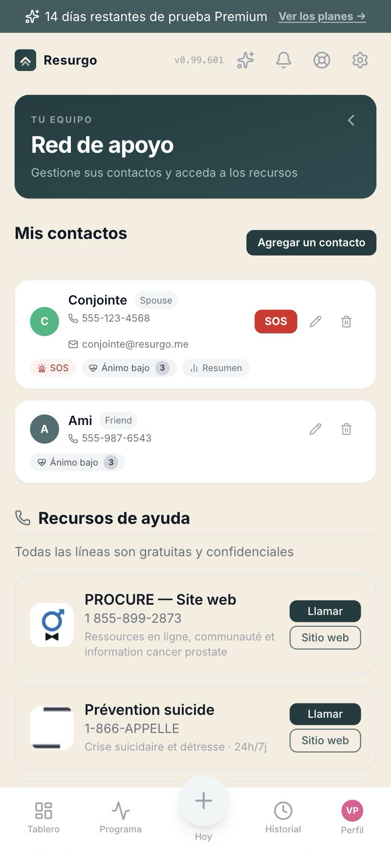 Red de apoyo