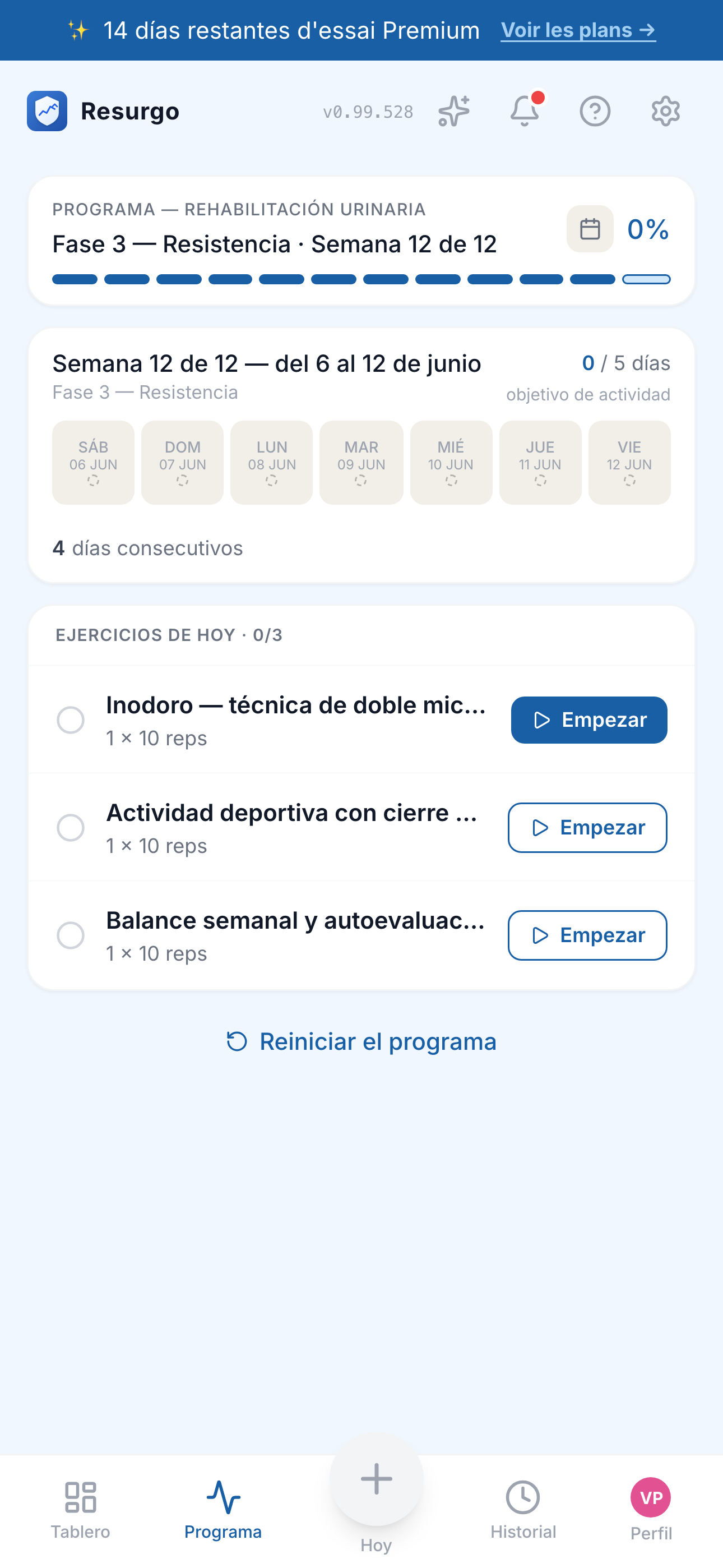Programa Rehabilitación UI